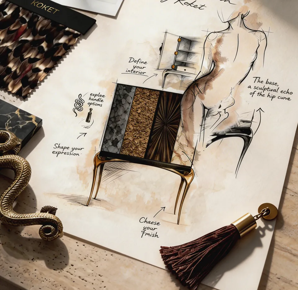 Her Temptation by KOKET — a study of feminine form, materials and bespoke expression