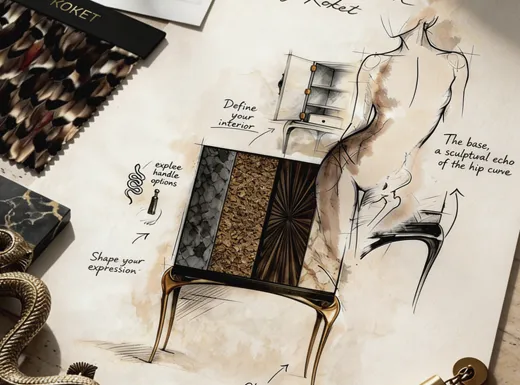 Bespoke KOKET material collaboration inspiration