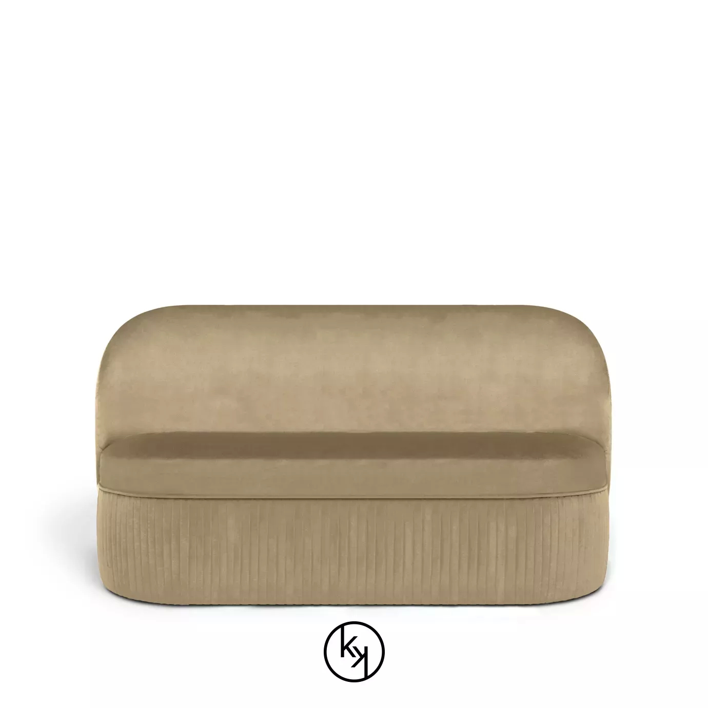A stylish, low-profile Venice sofa in a warm, neutral tone. Elegant and inviting!