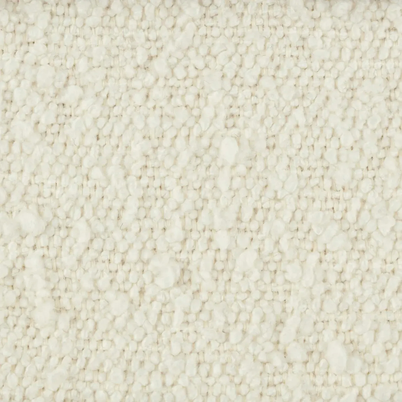 Soft Ubud Iconic Boucle fabric with a richly textured, looped surface in a warm, off-white tone.