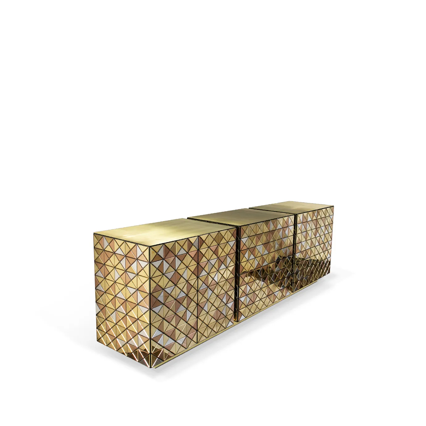 Modern dark wood sideboard with clean lines and minimalist design