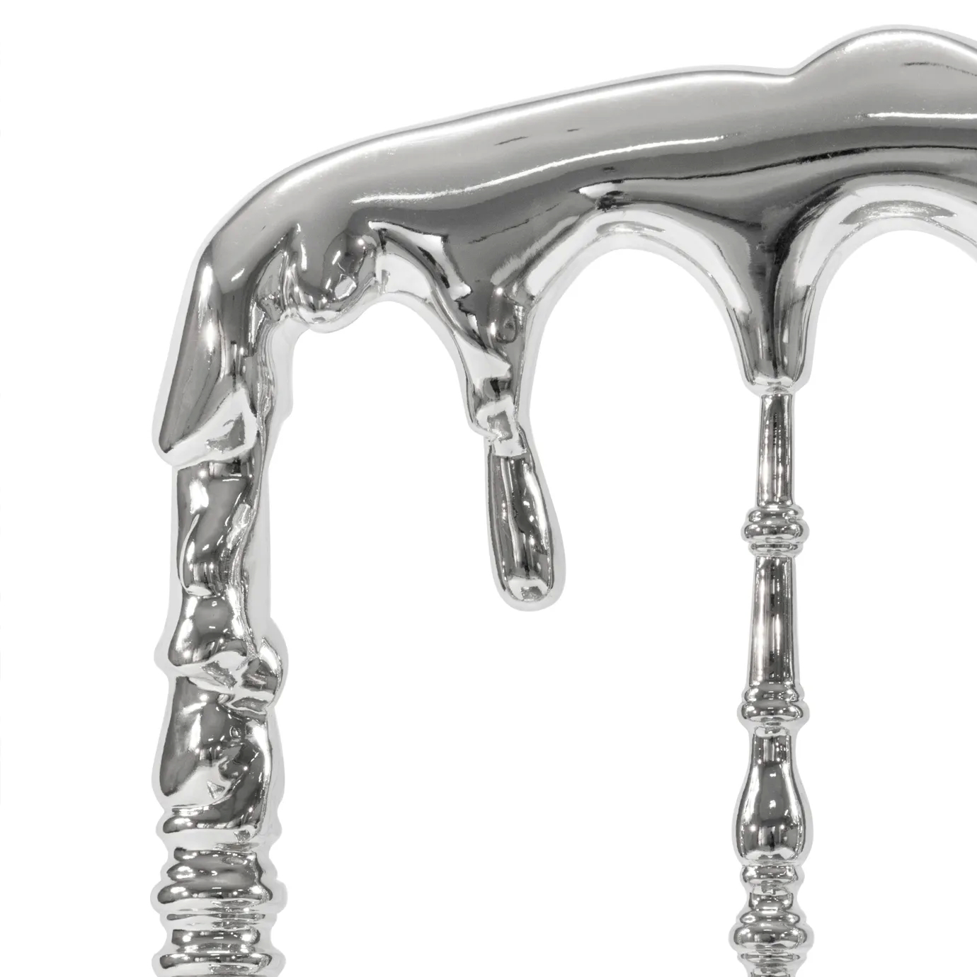 Chic chair with a contemporary design, featuring a curved backrest and elegant, plush upholstery.