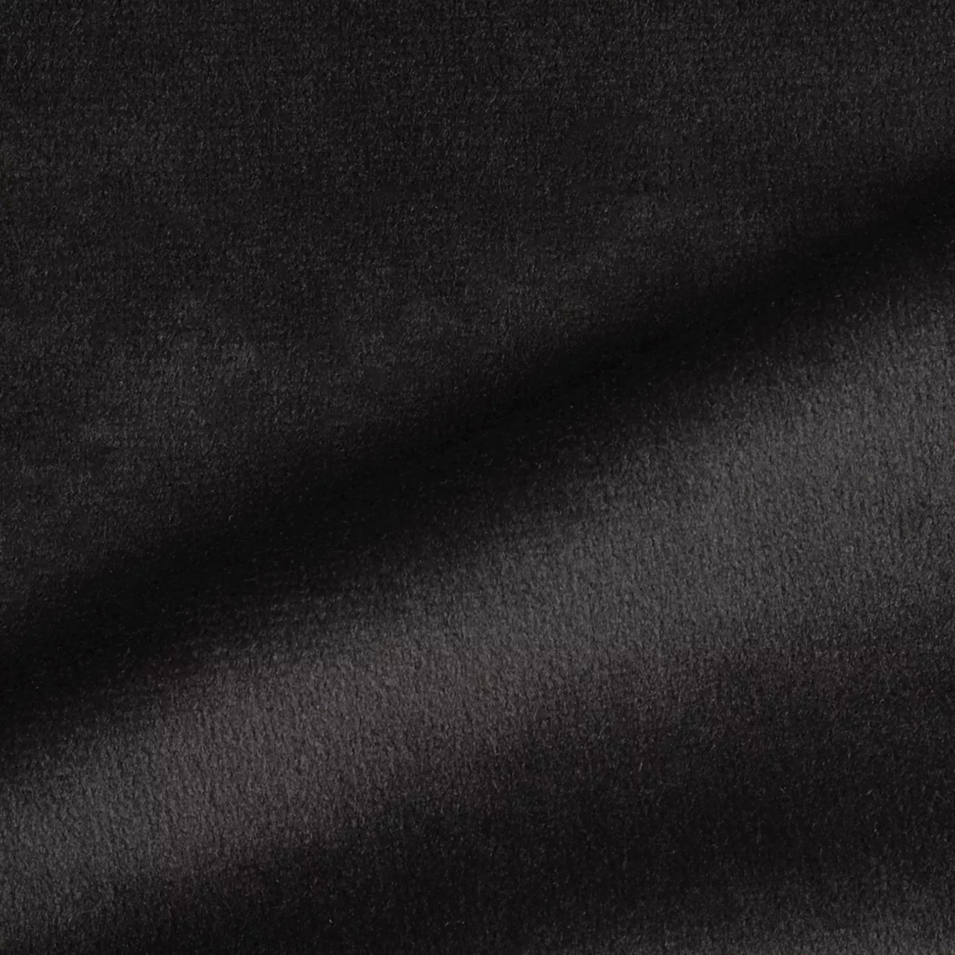 Elegant close-up of a Radiance Velvet Dark Taupe fabric swatch in a dark and sophisticated taupe tone, showcasing its velvety texture and a subtle sheen that gives it a feeling of deep and earthy elegance.