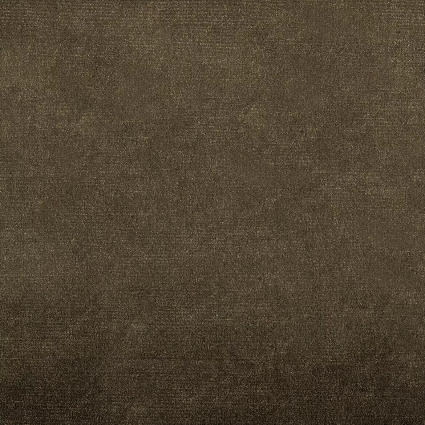 Elegant close-up of a Paris Velvet Chocolate fabric swatch in a soft and rich chocolate brown tone, showcasing its velvety texture and a subtle sheen that gives it a feeling of comfort and welcoming elegance.