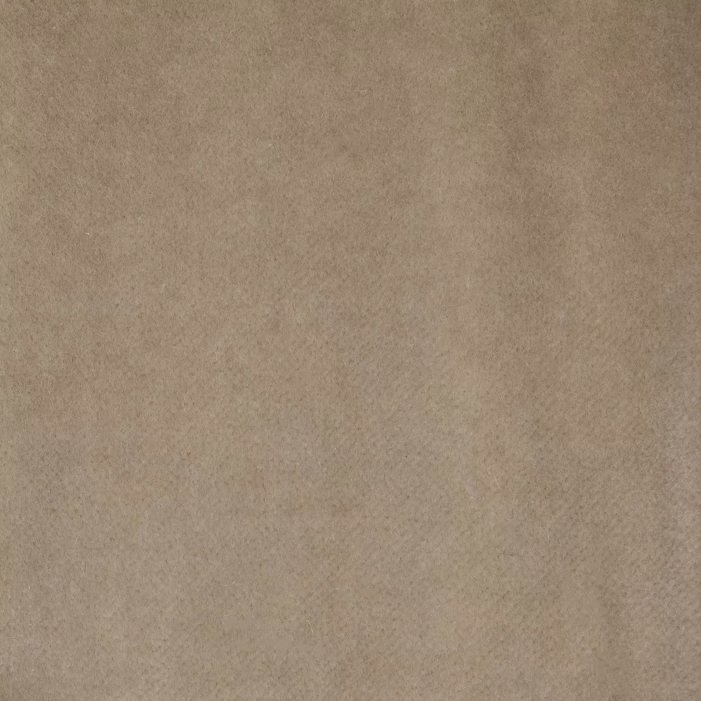 Soft and elegant close-up of a Lux Velvet Greige 1104 fabric swatch in a soft and sophisticated gray-beige tone, showcasing its velvety texture and a delicate sheen that gives it a feeling of comfort and natural elegance.