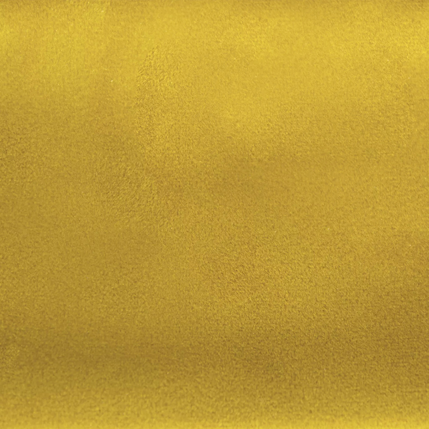 Soft and elegant close-up of a Lux Velvet Pure Yellow 0176 fabric swatch in a pure and vibrant yellow tone, showcasing its velvety texture and a delicate sheen that gives it a feeling of comfort and luminous vibrancy.