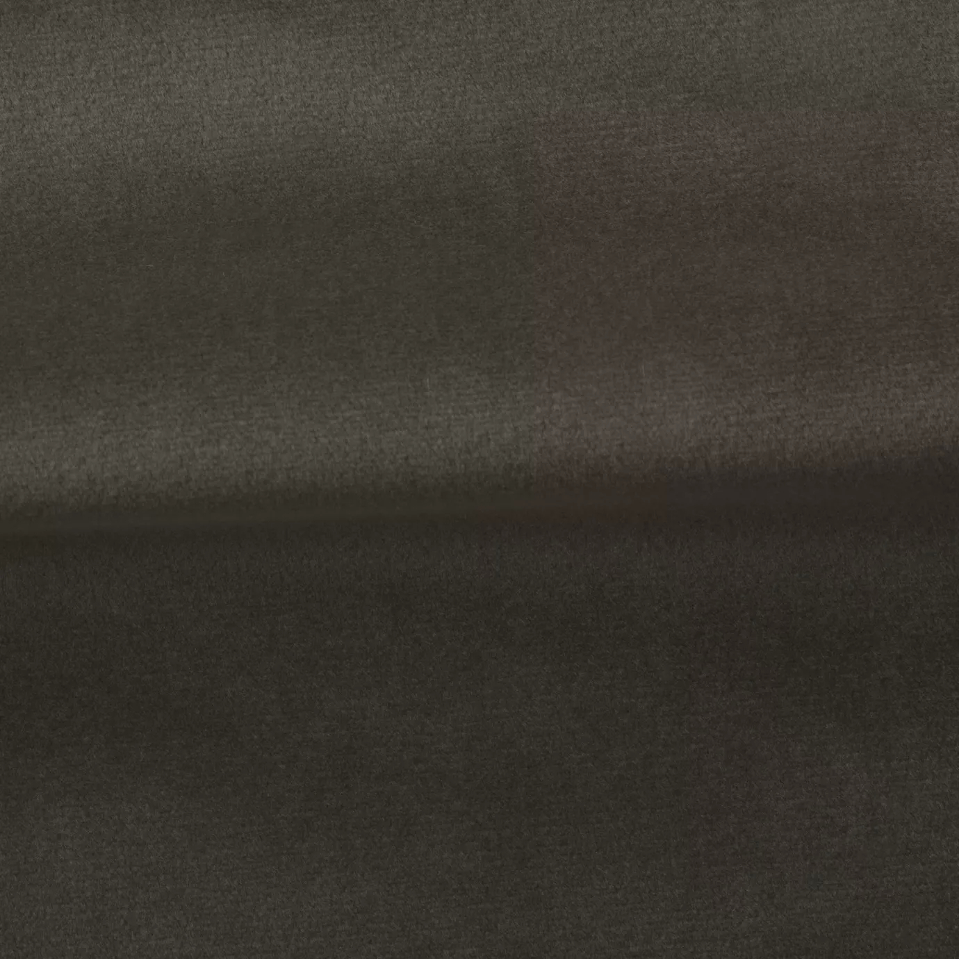 Soft and elegant close-up of a Venice Velvet 04 fabric swatch in a sophisticated and timeless gray-brown tone, showcasing its velvety texture and a delicate sheen that gives it a feeling of comfort and understated elegance.