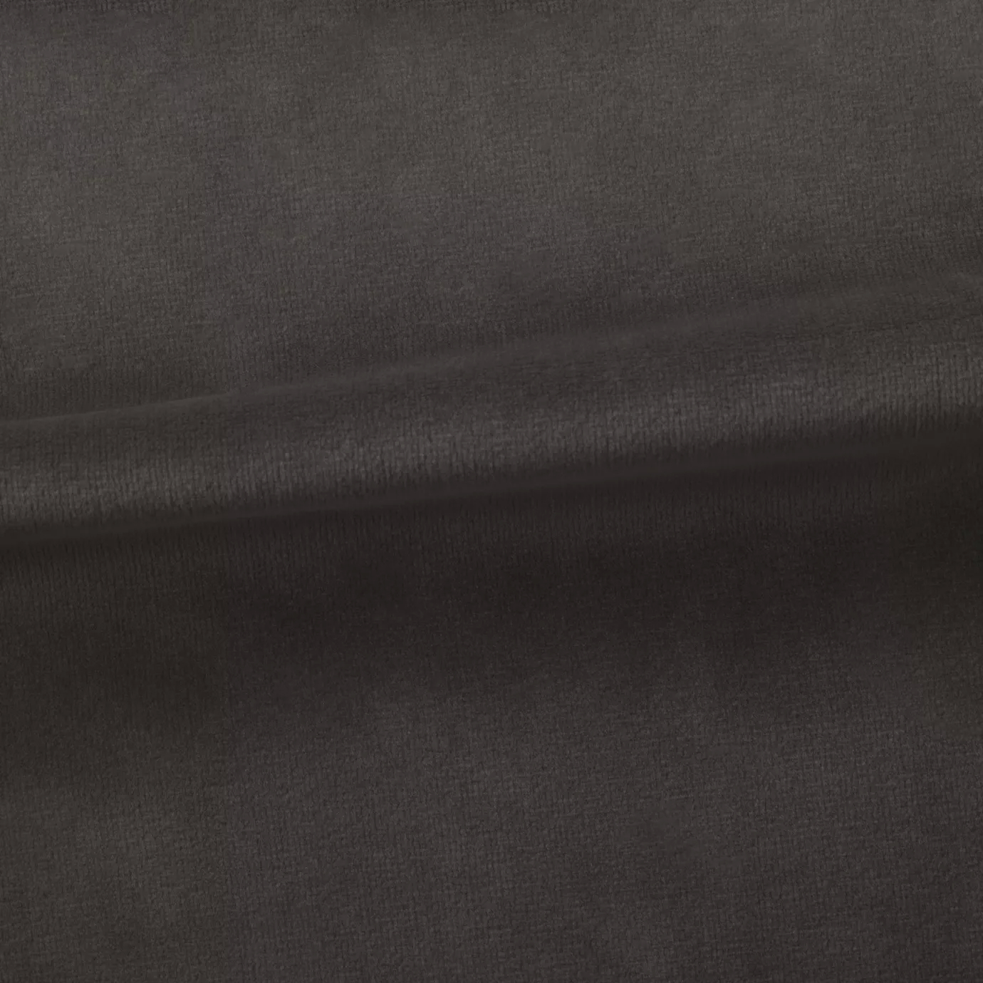 Soft and elegant close-up of a Venice Velvet 07 fabric swatch in a sophisticated and timeless medium gray tone, showcasing its velvety texture and a delicate sheen that gives it a feeling of comfort and understated elegance.