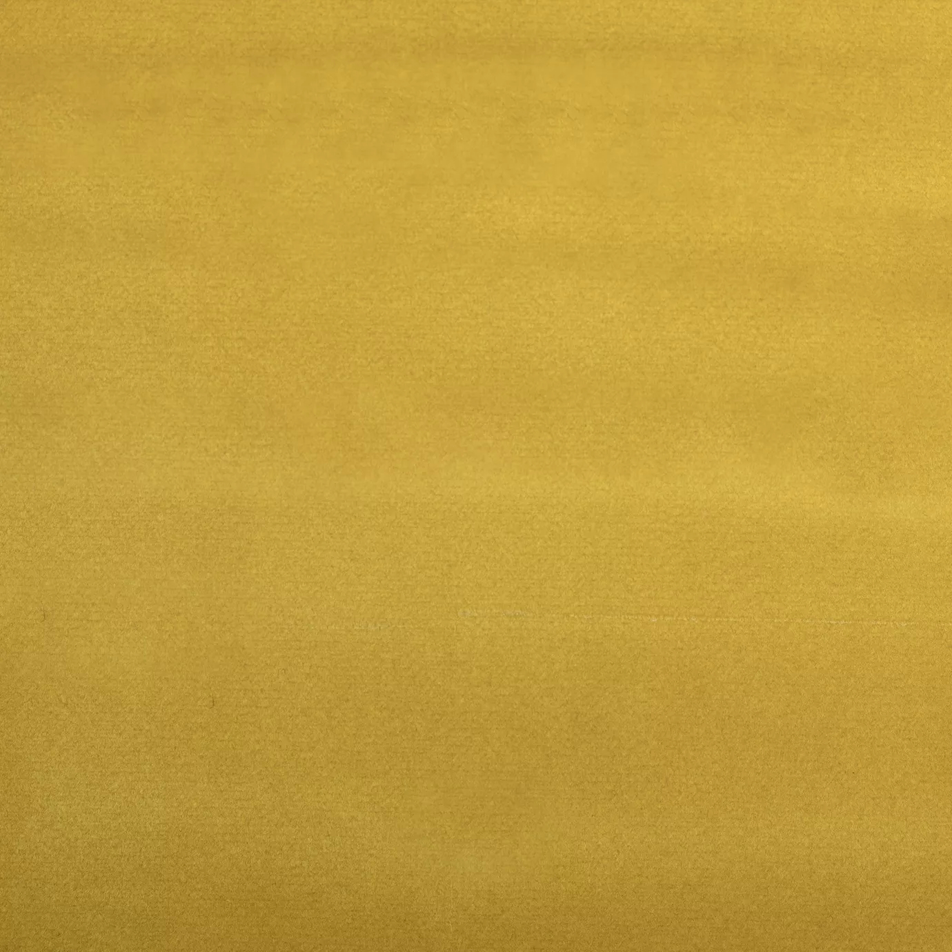 Soft close-up of a Smooth Velvet Pure Yellow fabric swatch in a pure and elegant yellow tone, showcasing its velvety texture and a gentle sheen that gives it a feeling of sophistication and cheerful comfort.