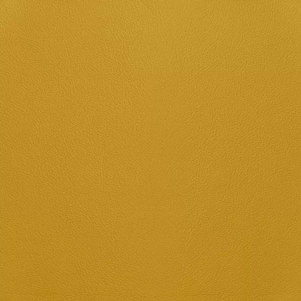 Close-up Oyster Mimosa Leather: soft mustard yellow, subtly textured and elegant. Smooth and even sheen.