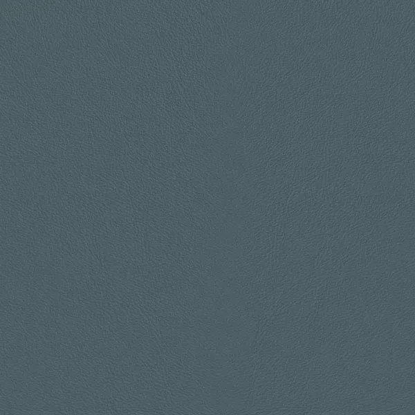 Close-up Oyster Dream Blue Leather: soft grayish blue, subtly textured and elegant. Smooth and even sheen.