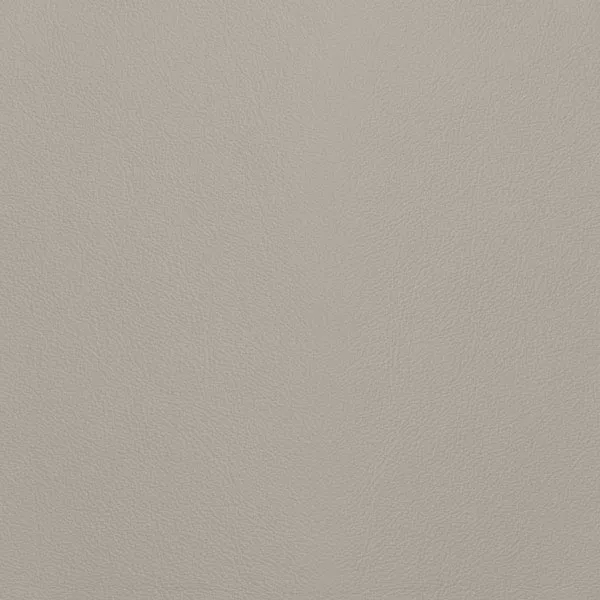 Close-up Oyster Tuffet Leather: soft light gray, subtly textured and elegant. Smooth and even sheen.