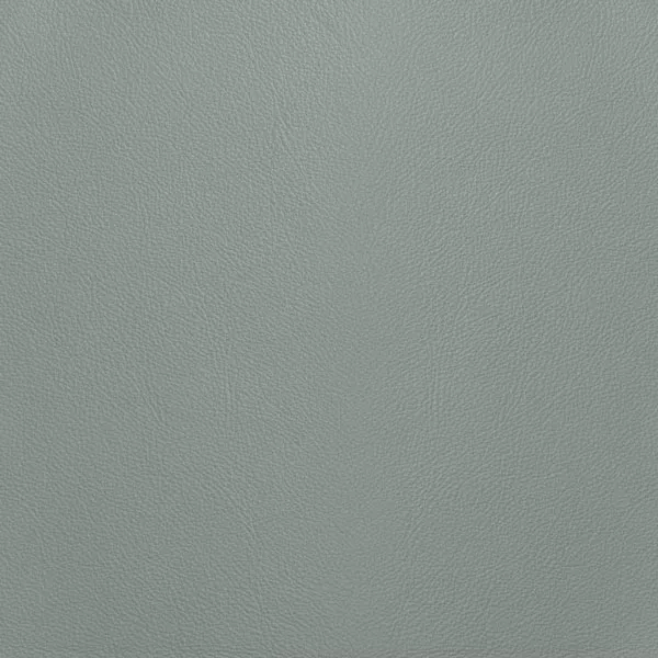 Close-up Oyster Zephyr Blue Leather: soft grayish blue, subtly textured and elegant. Smooth and even sheen.