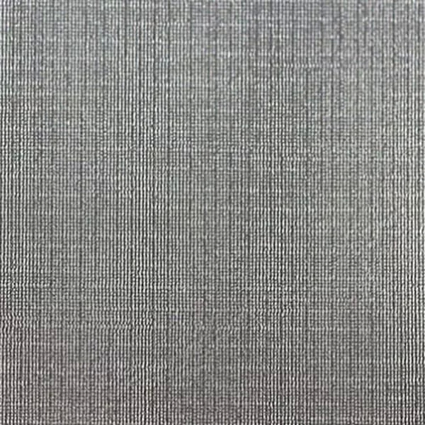 A close-up of Moreira 7061 Synthetic Leather shows a finely ribbed, vertical texture in a light, cool gray tone.