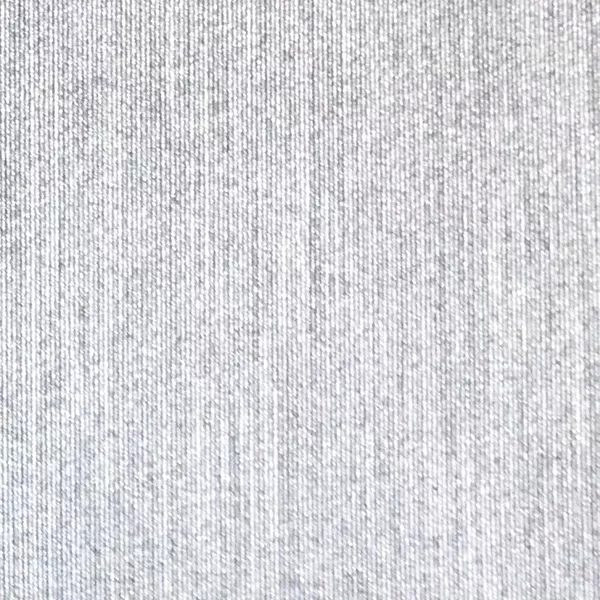 A detailed view of Pearl Synthetic Leather in a bright silver shows a finely ribbed, vertical texture with a noticeable shimmer.