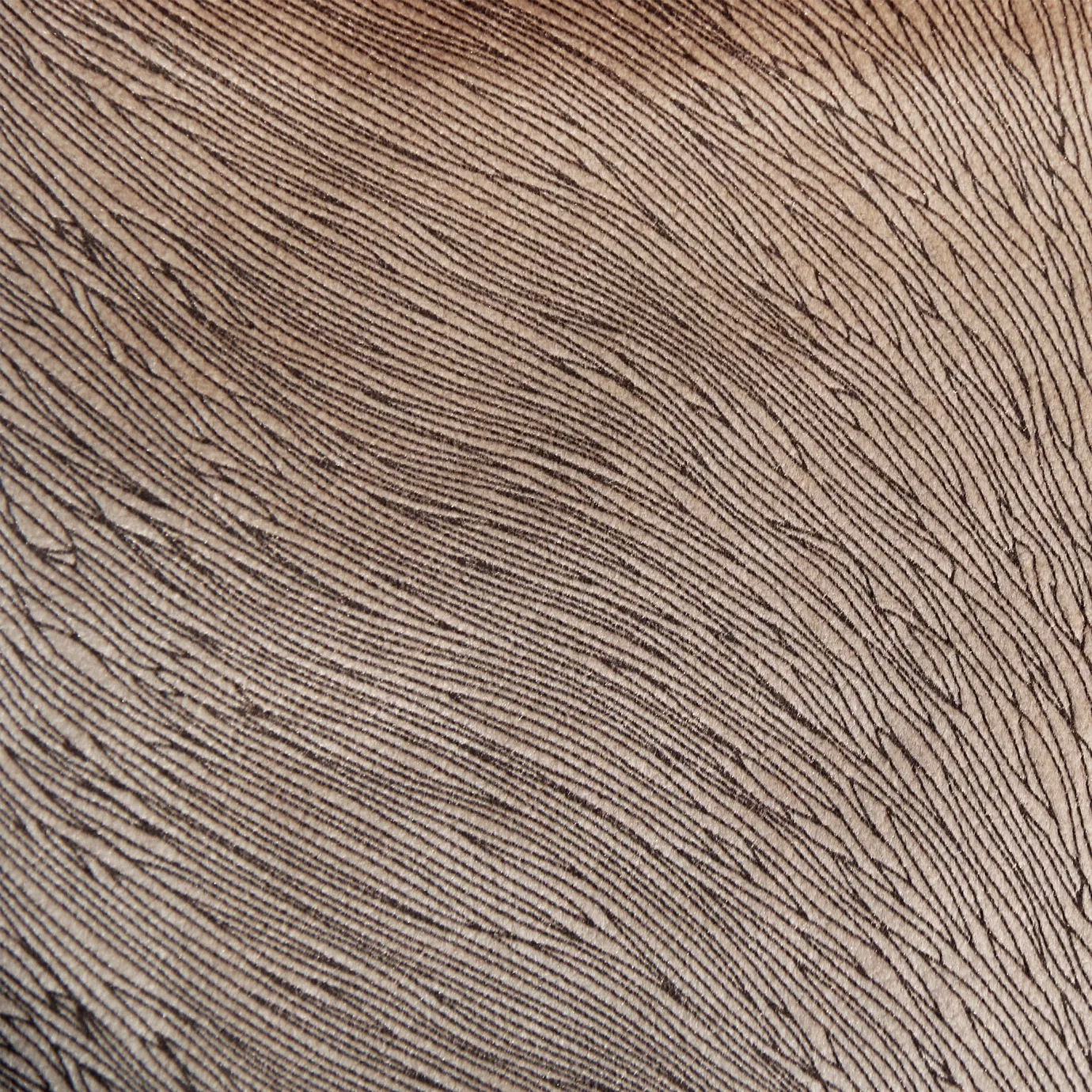 Close-up of Hide Velvet 072 fabric, showcasing a textured pattern in a light beige or cream color with fine lines.