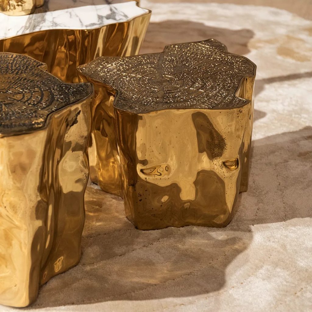 Boca do Lobo, coffee table, living room, living room design, gold, statement