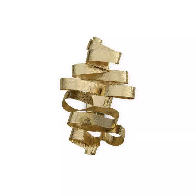 chloe gold brass ribbon sconce by koket - high point market fall 2025 - 2026 trends