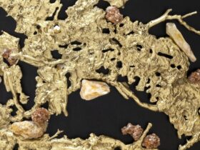 design miami 2025 crystal and brass empress console table furniture art designing with nature