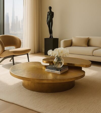 myth coffee table metal couture design dubai interiors