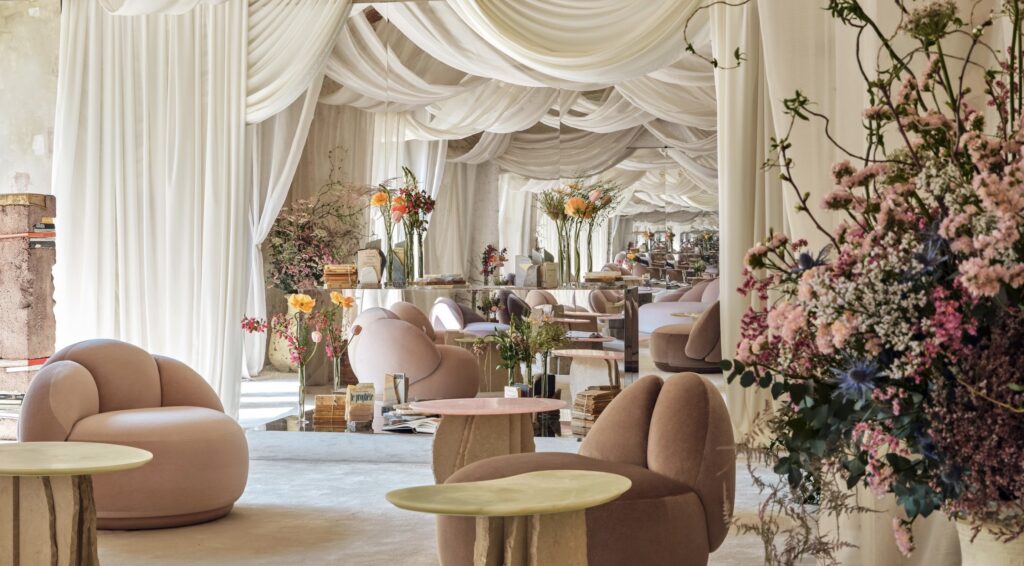 Soft neutral interior with layered textures and luxury finishes