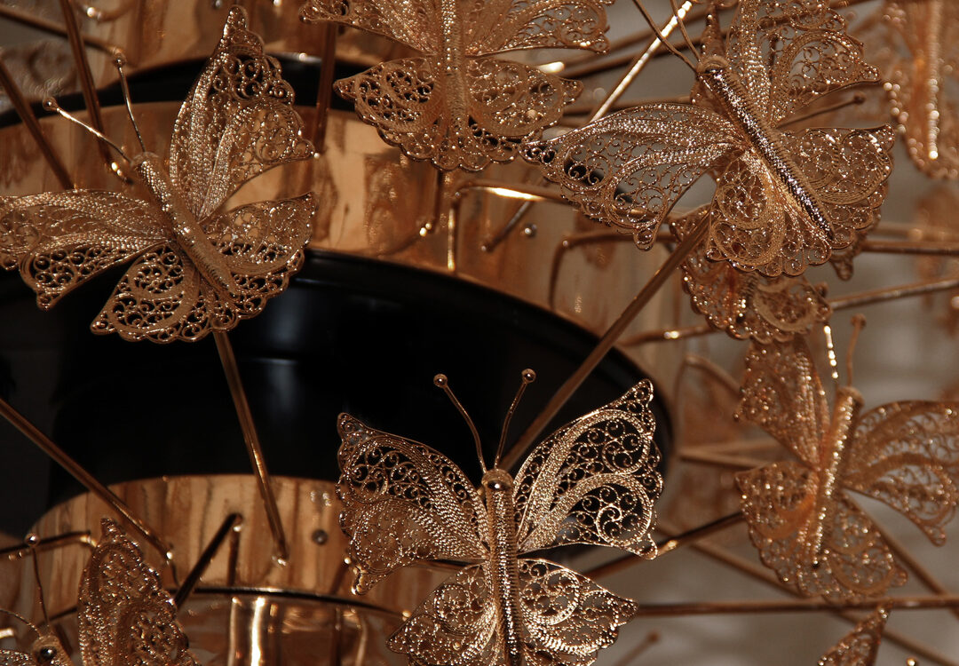nymph chandelier filigree lighting