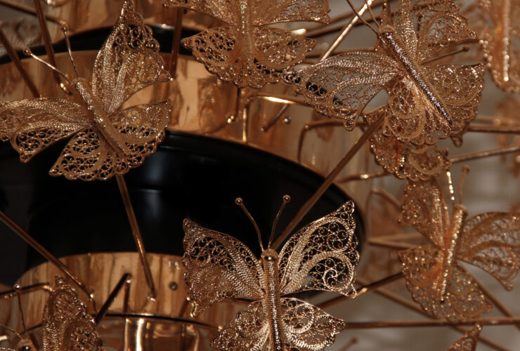 nymph chandelier filigree lighting