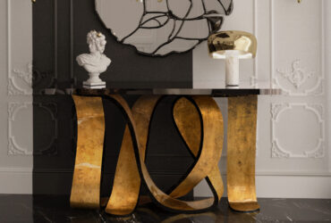 KOKET Ribbon Console Table Broken Gold Leaf - The Story Behind the Design