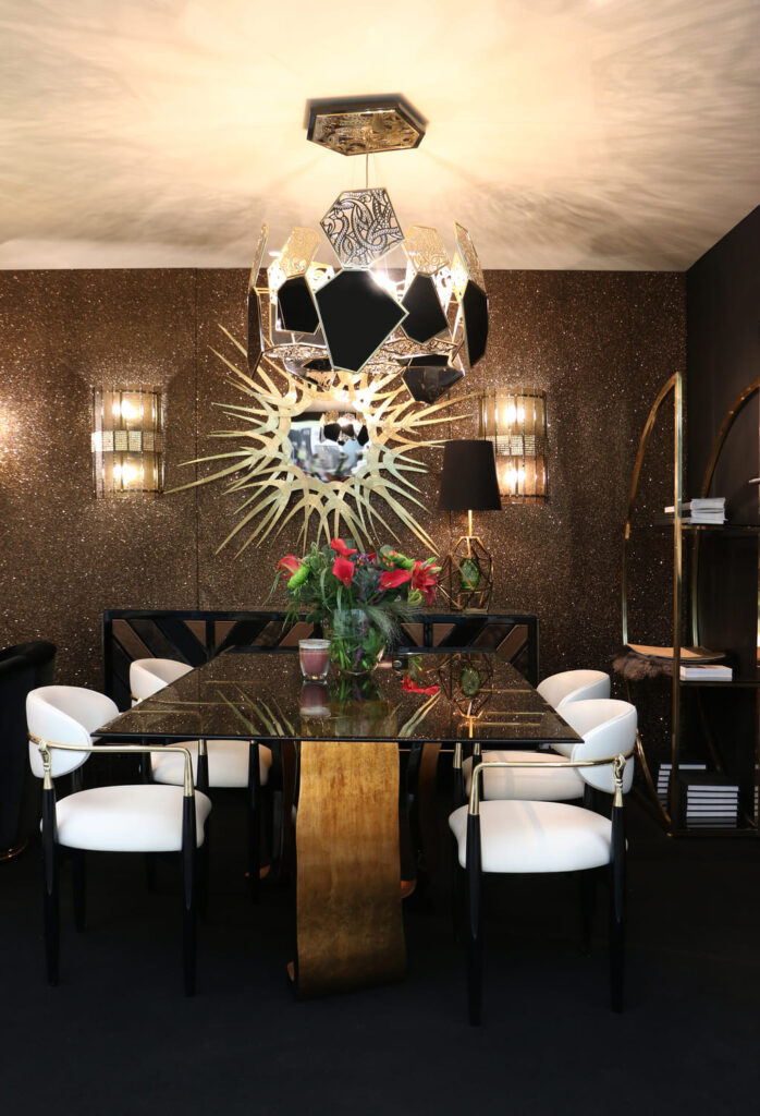 The Ribbon Dining Table at its world debut, Decorex International, London, 2016