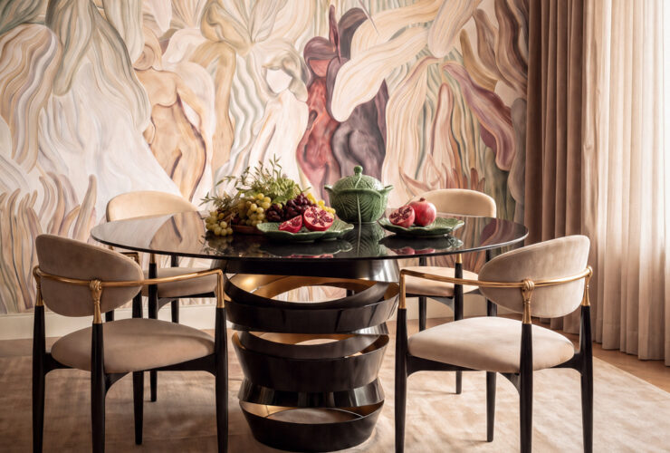 Fall In Love With Your Home Again - KOKET Intuition Dining Table and My Object of Desire Cabbage Dinnerware