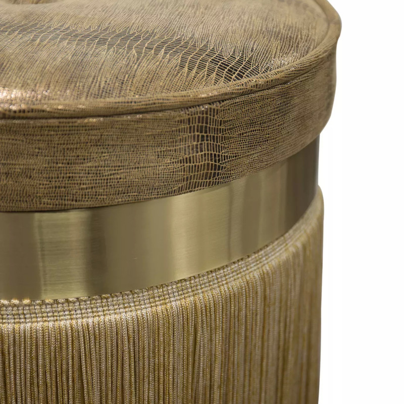 Isabella Leather Stool