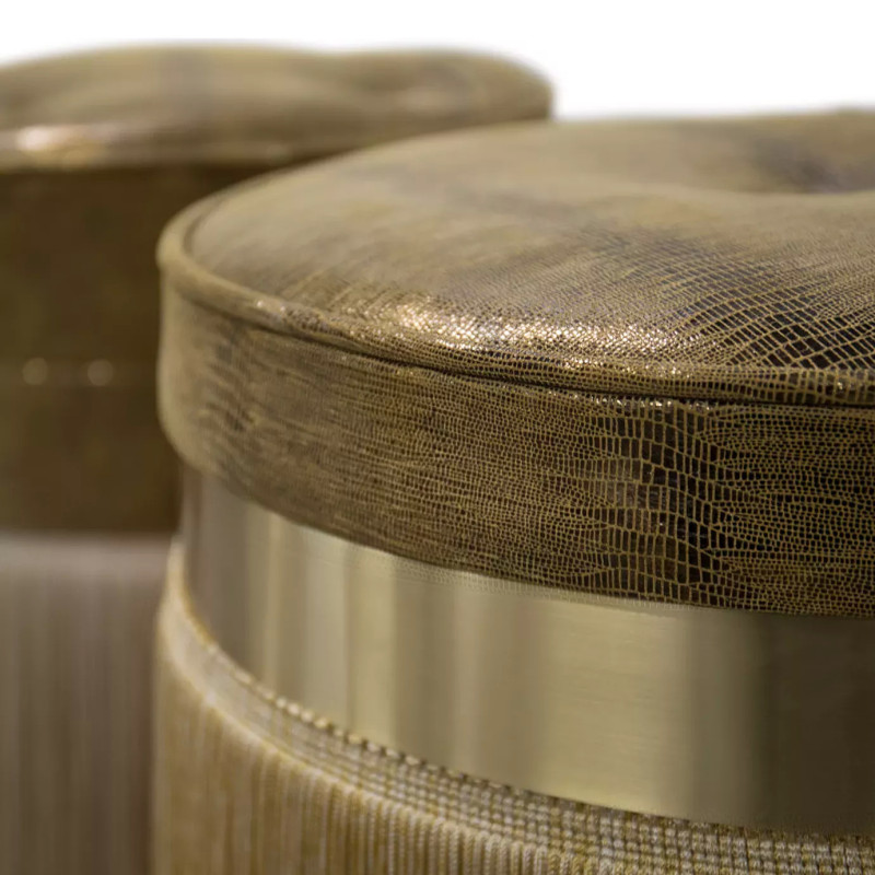 Isabella Leather Stool