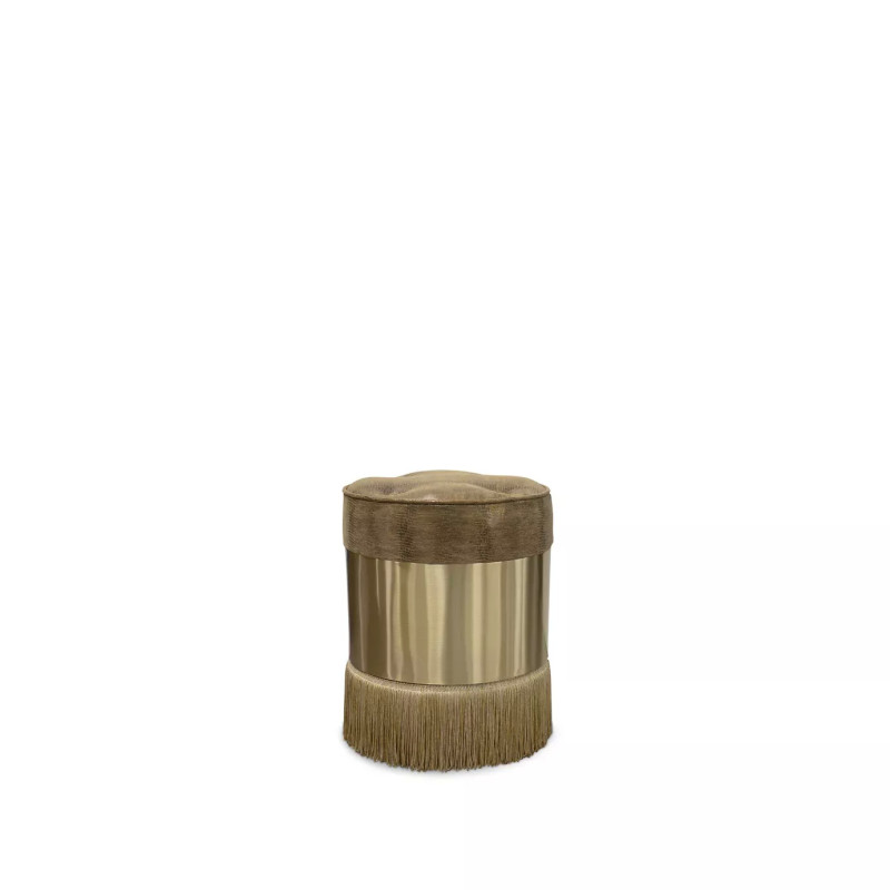 Olivia Leather Stool